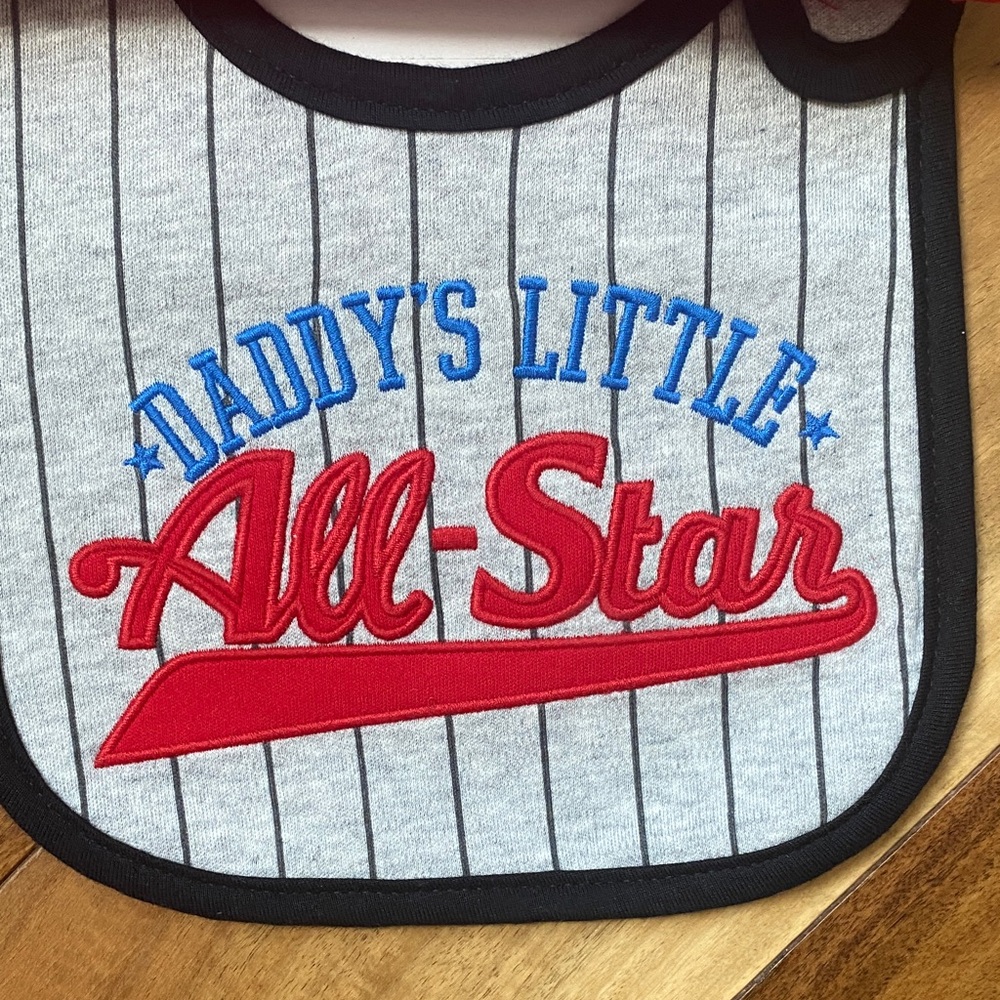 Carter's Red and Black Baby Bib Set - Picture 5 of 7